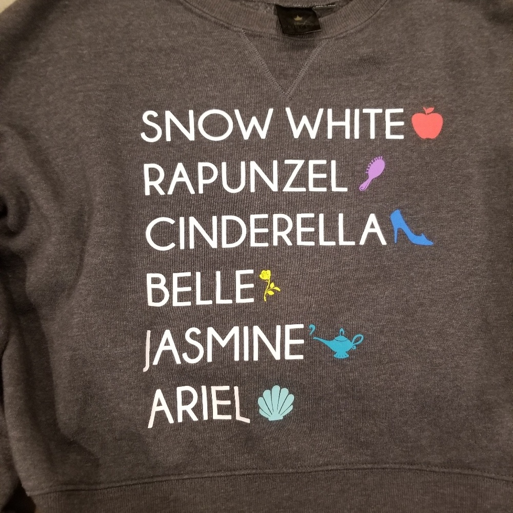Crop Disney Princess Sweater - Picture 2 of 2